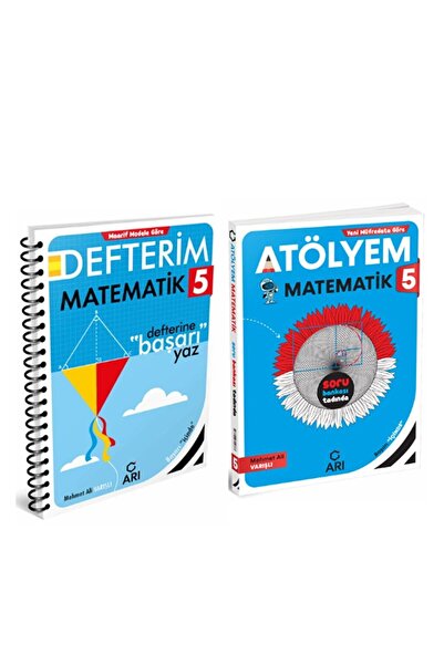 Ankara Kitap Merkezi Arı Yayınları 5.Sınıf Matematik Akıllı Defteri ve Atölyem Seti 2 Kitap