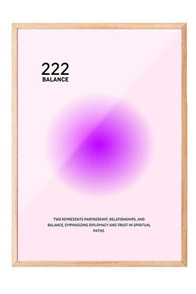 Zestia Tablou de perete cu ramă din lemn 222 Balance – Decor pentru sufrageri...