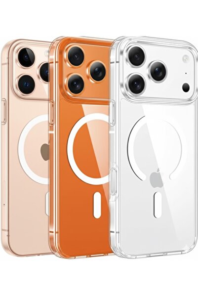 YD Shop حافظة هاتف Apple iPhone 17 Pro Max من السيليكون الصلب الشفاف المتوافق...