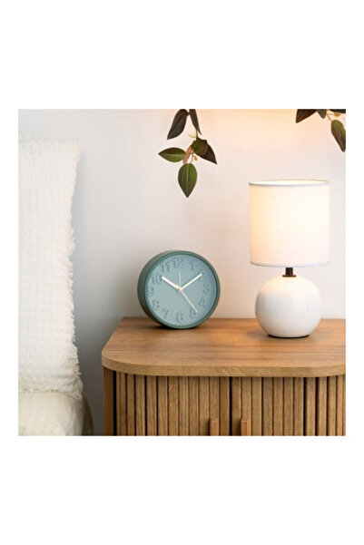 Atmosphera Créateur D'intérieur Lampa de masa Timeo, Atmosphera Createur d'interieur, Diametru 13 cm, H 24.5 cm, Culoare Alba