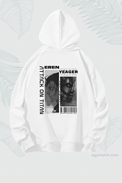 CLASSY.MODA Unisex oversized με κουκούλα Anime Style Graphic με τύπωμα Street...