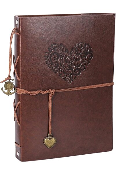 The Bros ألبوم صور جلدي، مقاس 11 × 8.2 بوصة، 60 صفحة، ألبوم سفر مصنوع يدويًا