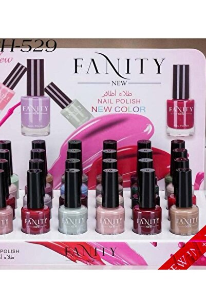 fanity طلاء أظافر جل جديد بألوان نقية، 24 قطعة