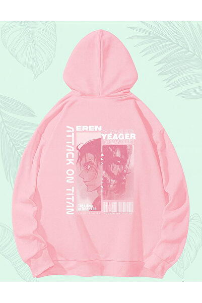 CLASSY.MODA Unisex oversized με κουκούλα Anime Style Graphic με τύπωμα Street...