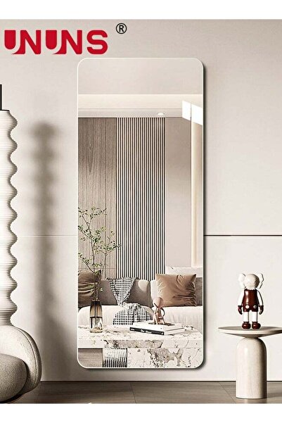 UNUNS مرآة حائط ثلاثية الأبعاد من الأكريليك بطول كامل، 40 × 100 سم، غير قابلة للكسر