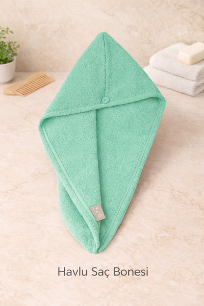 SHome غطاء رأس من القطن بنسبة 100% |   تجفيف عملي بالضغط على الزر