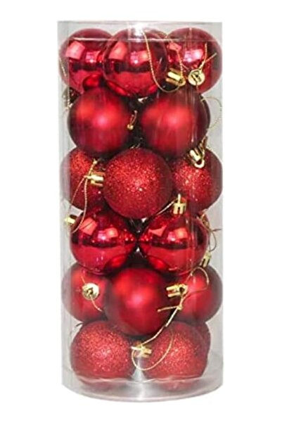 The Bro 24pcs 40mm Christmas Tree Round Baubles Ornaments
