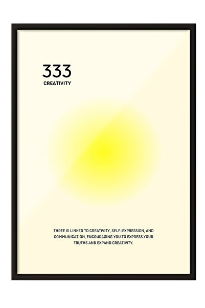 Zestia Ζωγραφική τοίχου με μαύρο πλαίσιο 333 Δημιουργικότητα – Διακόσμηση σαλ...