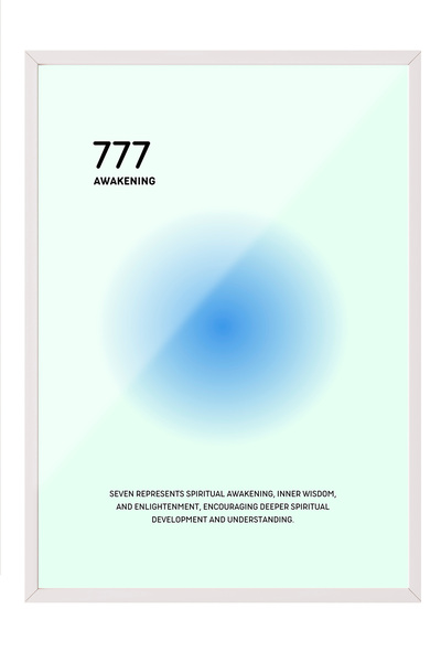 Zestia Bela uokvirena zidna umetnost 777 Buđenje – Dekoracija dnevne sobe u n...