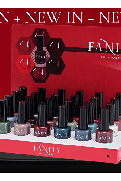 fanity طلاء أظافر جل من فانيتي، ألوان نقية جديدة، 24 قطعة