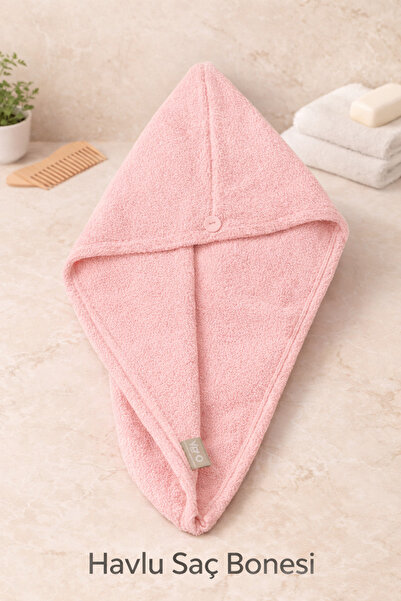 SHome bumbac 100% șapcă de păr din prosop |   Practic, cu buton, pentru uscare