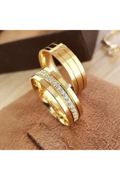 Alyans GÜMÜŞ 7 MM ÜRÜN ÖZEL EL İŞİ TAŞ MIHLAMALI VE 925 AYAR ÜZERİNE 14 AYAR ...