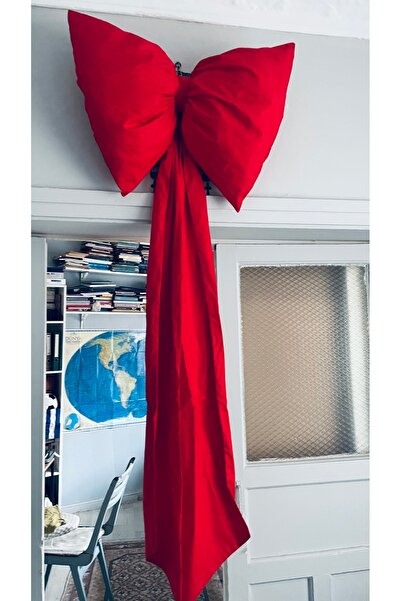 Tasarım زينة عيد الميلاد على شكل فيونكة حمراء عملاقة