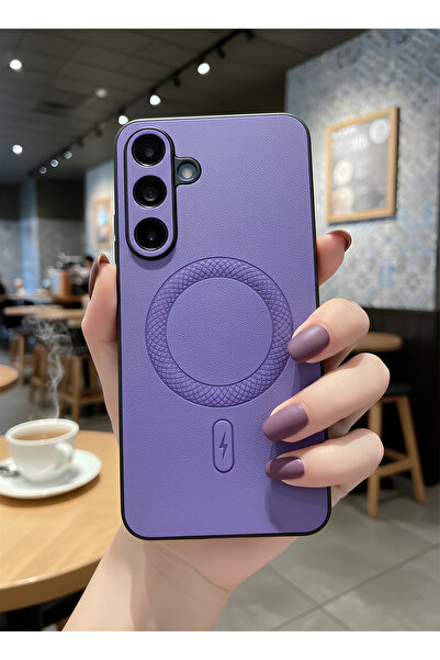 TechTrove Samsung Galaxy A36 Uyumlu MagSafe Destekli Lüks Deri Görünümlü Kame...