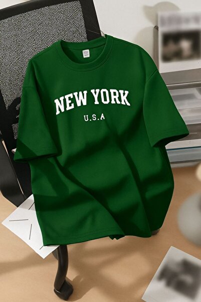 BENROMA تي شيرت مطبوع للجنسين من نيويورك الولايات المتحدة الأمريكية