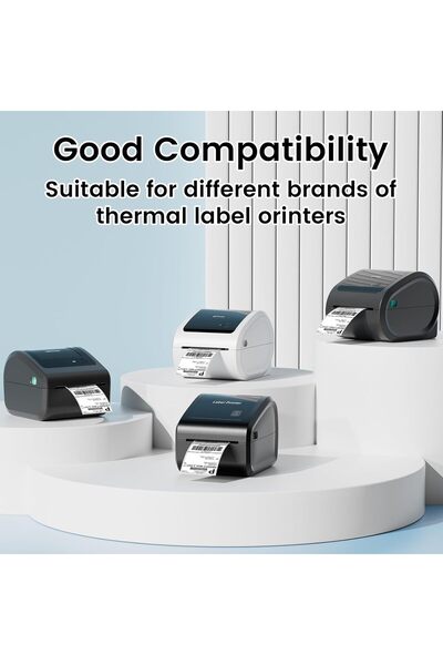 ECVV ملصقات حرارية من أوميزيزي مقاس 4 × 6، ملصقات عناوين الشحن (عبوة من 500 ملصق ملفوف مقاس 4 × 6)