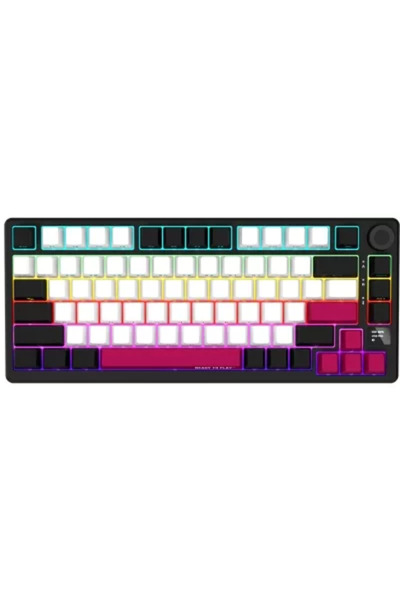 LORGAR Tastatură KBP7075W RGB LED USB/USB Wireless/Bluetooth Negru