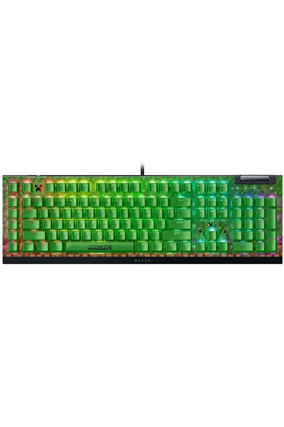 RAZER Tastatură Blackwidow V4 X Minecraft Edition, comutator verde, RGB LED, ...