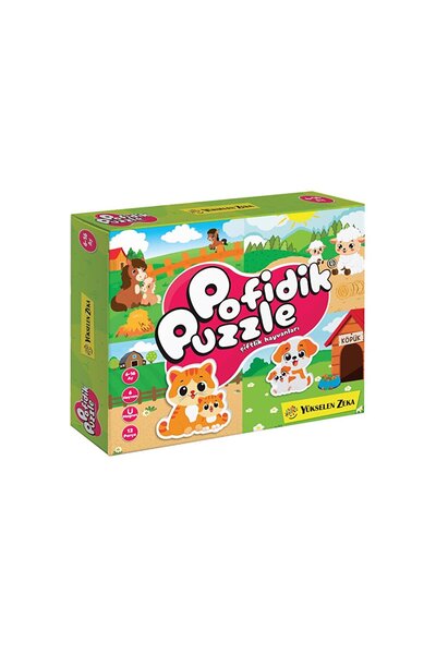 MATMEL 6-16 Ay İlk Pofidik Magnet Puzzle - Çiftlik Hayvanları (4 ADET)