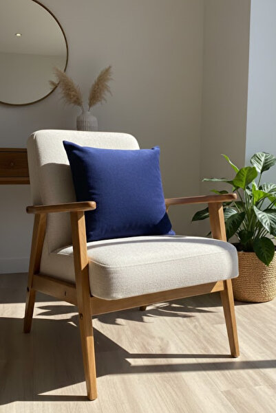 homytextiles وسادة ديكور عصرية بسيطة من سوفت إيرث، غطاء وسادة مسطح، هادئ كالبحر