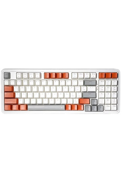 REDRAGON Tastatură Gaming Gloria RGB Alb Roșu Switch Mecanica Compact K664WOG...