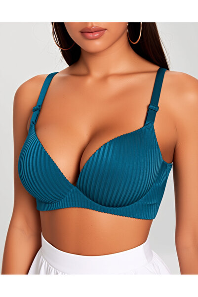 WİOLİNA Dikişsiz Lazer Kesim El Destekli Straplez Sütyen