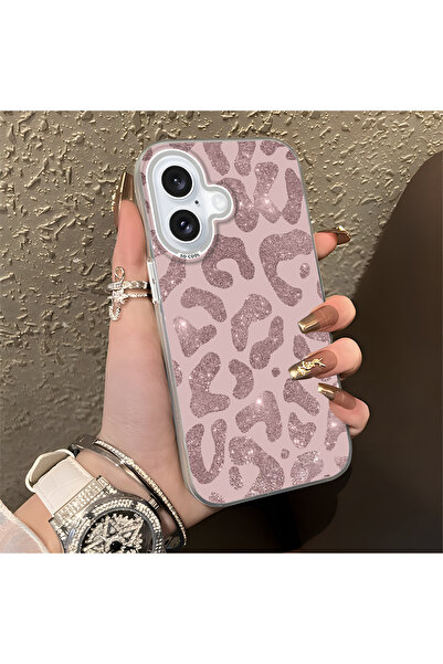 Hontinga حافظة متوافقة مع آيفون 16 مضادة للصدمات ومقاومة للصدمات ذات ملمس وردي