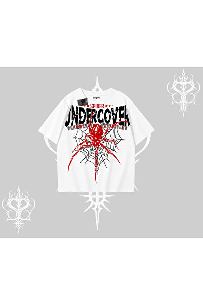 Tarzsokak Tricou alb oversize Spider Undercover