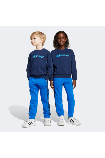 adidas Crew Set Children's Navy Blue Tracksuit Set