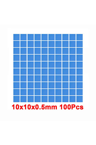 Choice4 100 قطعة من مشتتات حرارة RGEEK 6W/M.K لوحدة معالجة الرسومات ووحدة المعالجة المركزية، 100 مم × 10 مم × 0.5 مم، وسادة سيليكون موصلة للتبريد