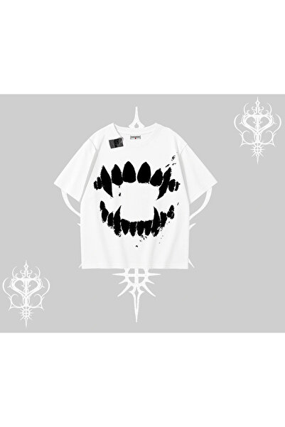 Tarzsokak Λευκό Υπερμεγέθες Μπλουζάκι Βαμπίρ Εξωτερικό