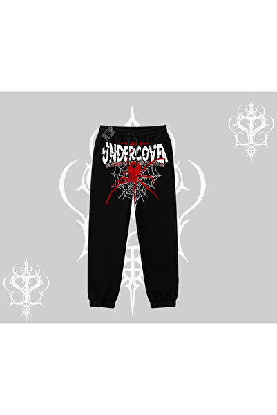 Tarzsokak White Elastic Sweatpants Spider Undercover