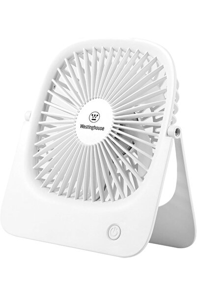 Westinghouse Portable USB Fan – 4 Speed Rechargeable Battery Operated Desk Fan