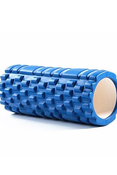 Generic أسطوانة تمارين إسفنجية لليوجا واللياقة البدنية - أزرق