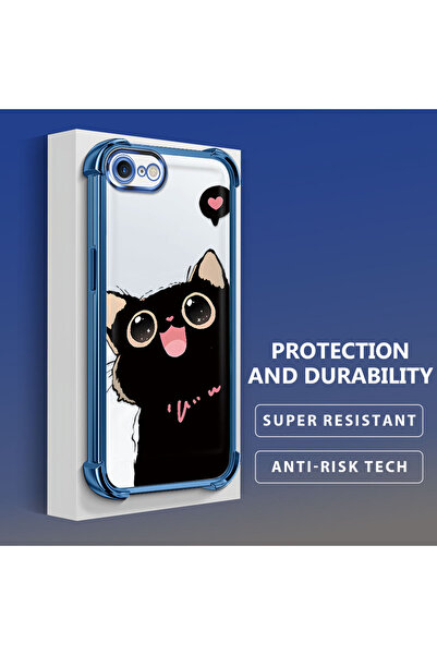 Hontinga حافظة هاتف شفافة من السيليكون الناعم متوافقة مع هاتف iPhone 7/8/SE 2...