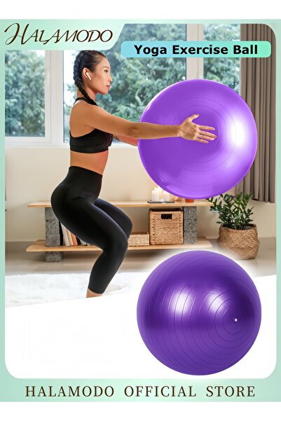 HALAMODO كرة يوغا، كرة تمارين رياضية، كرة رياضية، كرة ولادة للحوامل، كرة مضادة للانفجار والانزلاق