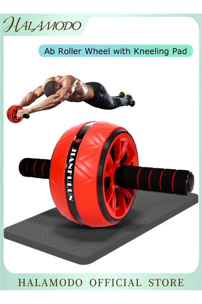 HALAMODO Ab Roller Wheel with Kneeling Pad Ab Workout Equipment for Abdominal...