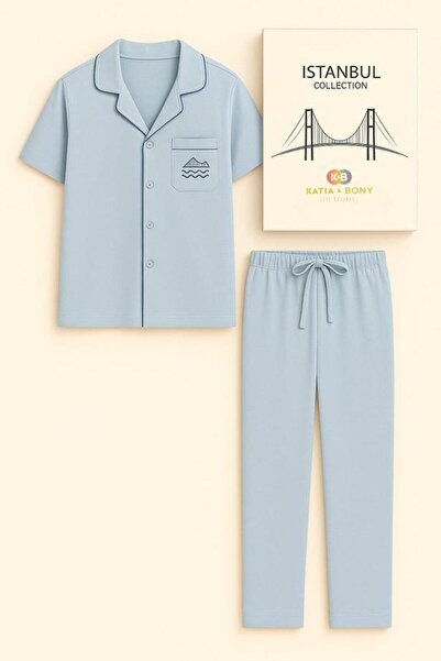 BONY SOCKS Ανδρικό σετ πιτζάμες με σχέδιο Βασιλικής