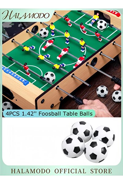 HALAMODO 4 كرات طاولة كرة قدم، كرات صغيرة بحجم 1.42 بوصة، مناسبة لألعاب الطاولة.