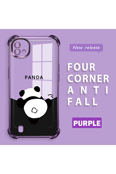 Hontinga حافظة متوافقة مع هاتف Realme C20/C20A، حافظة هاتف من السيليكون الشفا...