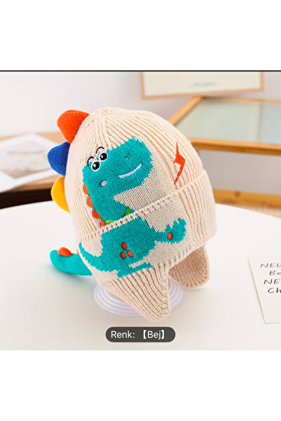 hobidünyam- Dinozor kulaklı çoçuk şapkası