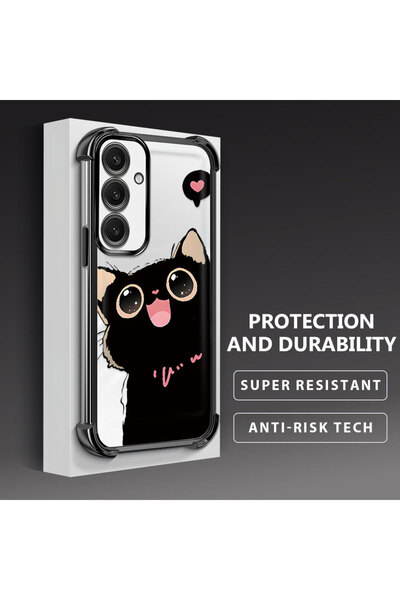 Hontinga حافظة هاتف شفافة من السيليكون الناعم متوافقة مع هاتف سامسونج جالاكسي...