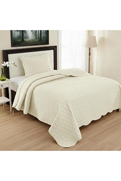 ALTINPAMUK PETEK Cuvertură de pat pentru o persoană 180x240 CREMĂ
