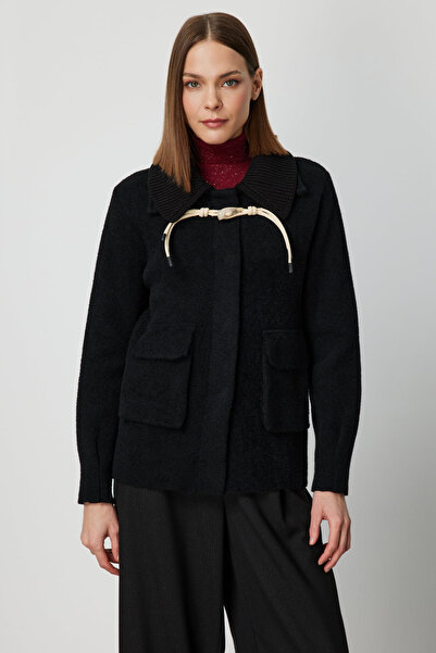 ON Felt Cardigan with Flap Pockets