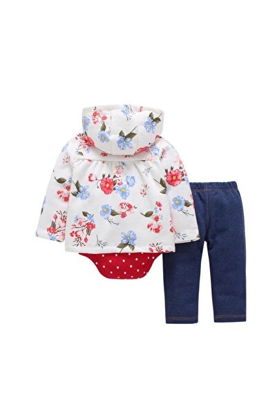 MINIMEAccessories طقم هودي من ثلاث قطع من ميني مي للأطفال حديثي الولادة | 9-1...