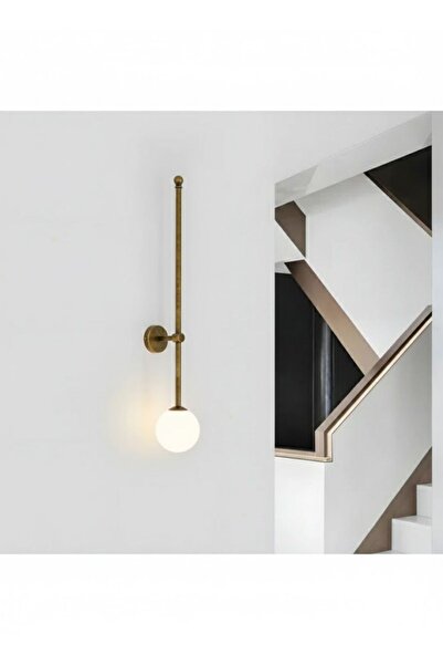 RONİSU AYDINLATMA Minimalist Cam Küre Çubuk Duvar Aplik 90cm 3138-W98-7U-OY