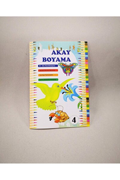 İzmir Boyama Kitabı Okul Öncesi Anasınıfı 3-6 Yaş 24 Sayfa Karton Kapaklı – E...