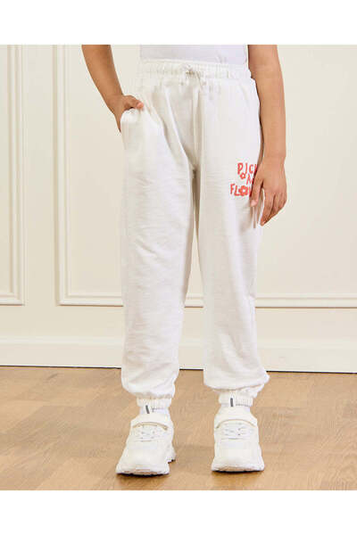 REDTAG Girls Ivory Printed Active Pants
