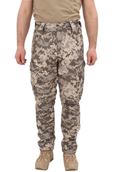 SINGLE SWORD Pantaloni Softshell Rezistenți la apă Cu multe buzunare Tactici Trekking Outdoor Pixel Pantaloni