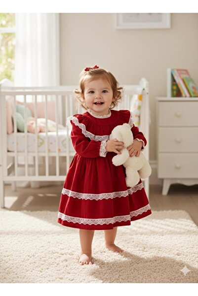 BİLGEN Style ROCHIE FATA ROCHIE DE FESTIVITATE MANE LUNGHE BRODATĂ CU BRODATURI BEBE guler tip Peter Pan LUNI BUMBAC 1-5 ANI